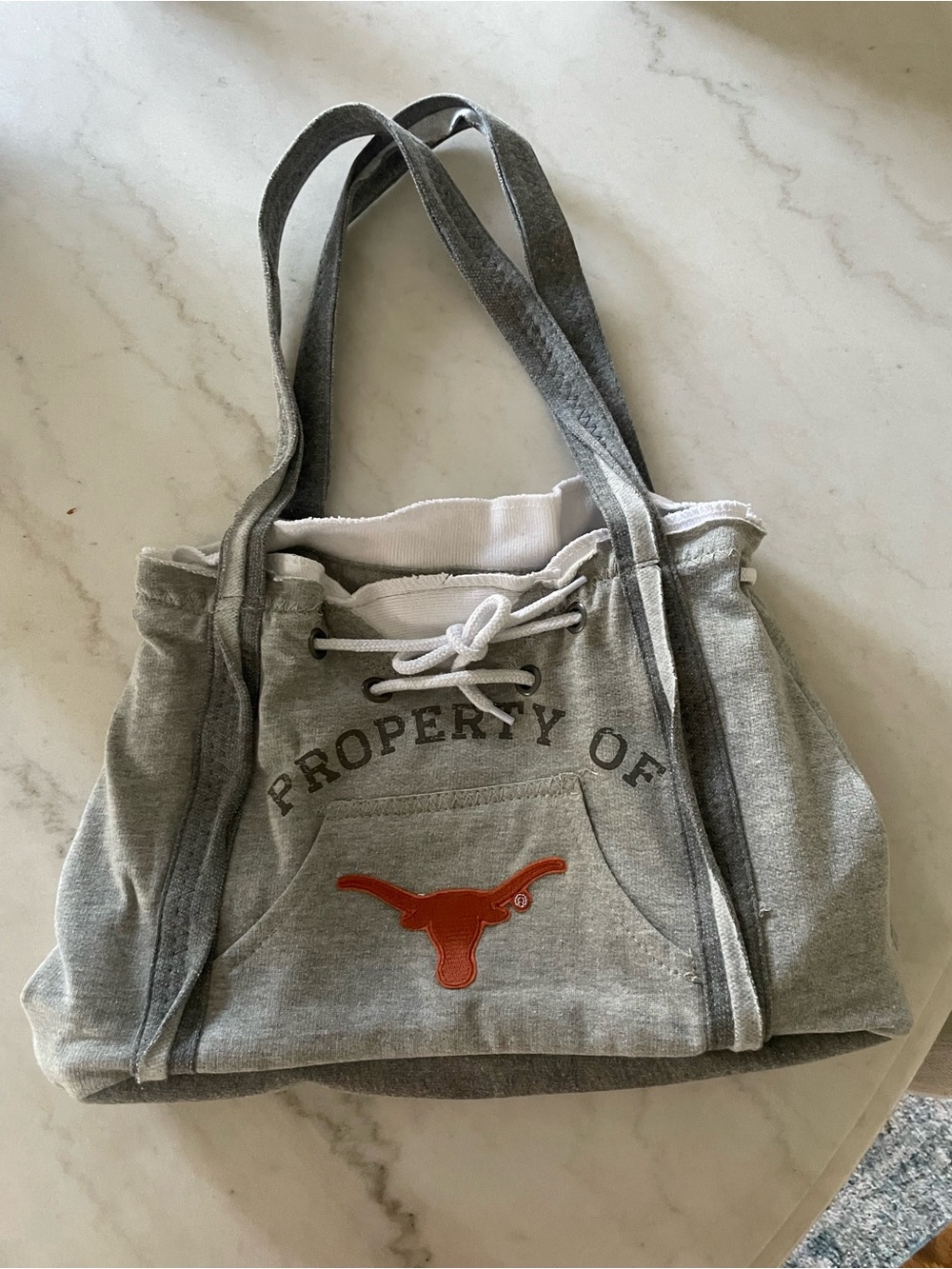 Little Earth NCAA Gray 'Property Of' UT hoodie Shoulder Bag